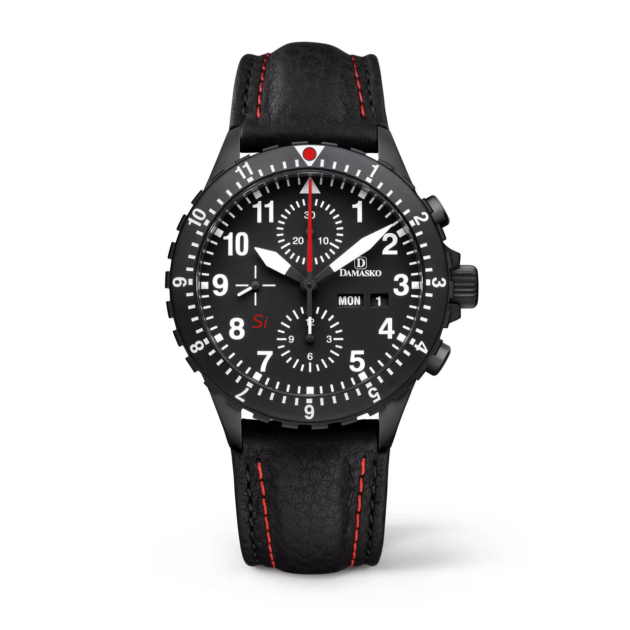 Damasko DC66-BLACK-SI-UP-SI-DIALLB-BLACK-RED-DS DAMASKO-DC66-BLACK-SI-UP-SI-DIALLB-BLACK-RED-DS 42 mm kol saati