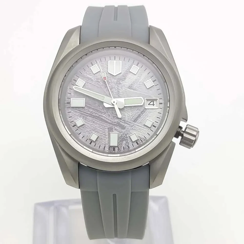Tandorio Watches Tandorio TD145K Pilot Watch Raw Skx 40mm NH35 mechanical watch sapphire 10bar Green Luminous Thick Edge Rou 1005008805508316-2 40 mm kol saati