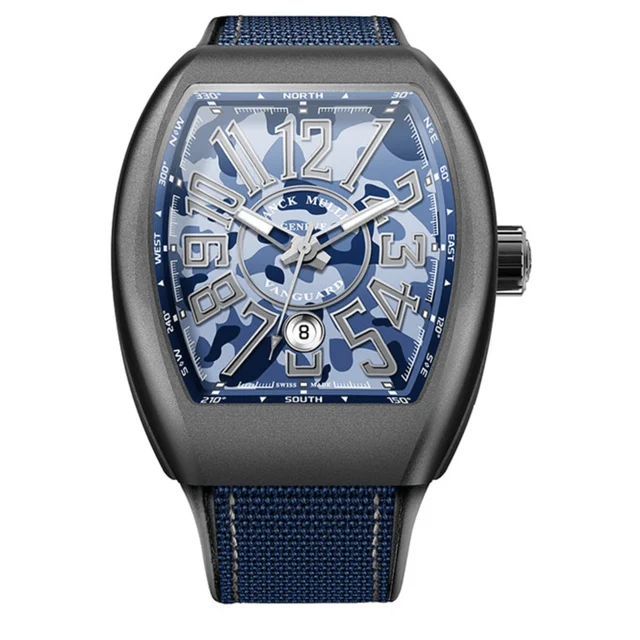 Franck Muller Vanguard V 45 SC DT CAMOU MC BL AC kol saati