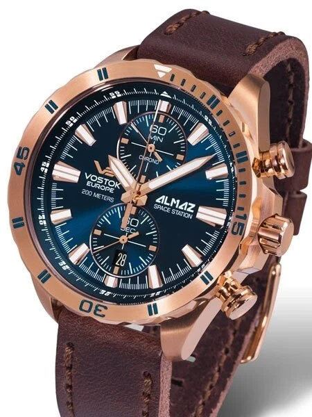 Vostok Europe Vostok-Europe Almaz Two-Eye Quartz Chronograph with 60-Minute Stopwatch #320
