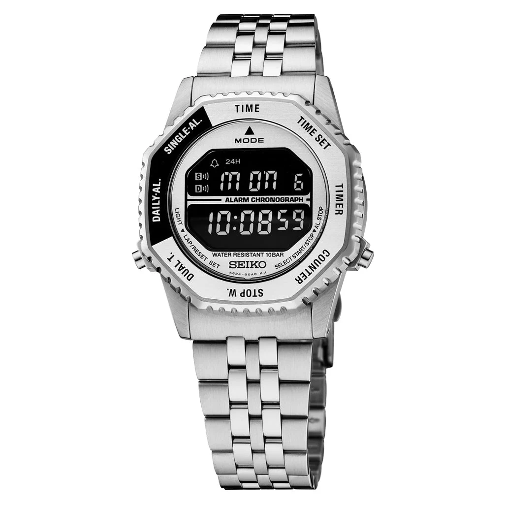 Seiko Rotocall Retro Digital Watch #HFL002 37 mm kol saati