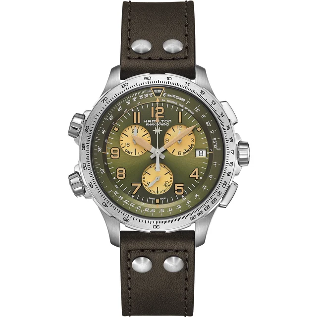 Hamilton Khaki Aviation X-Wind GMT Chrono Quartz H77932560 kol saati