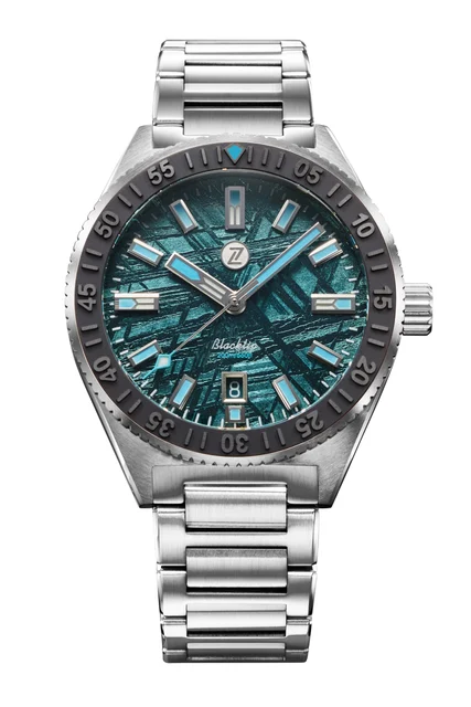 Zelos Blacktip 41mm SS Teal Meteorite kol saati
