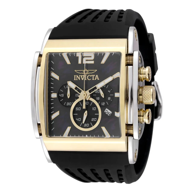Invicta Speedway Swiss Ronda Z60 Caliber Watch w/ Mother of Pearl Dial - 47mm. Black (4833