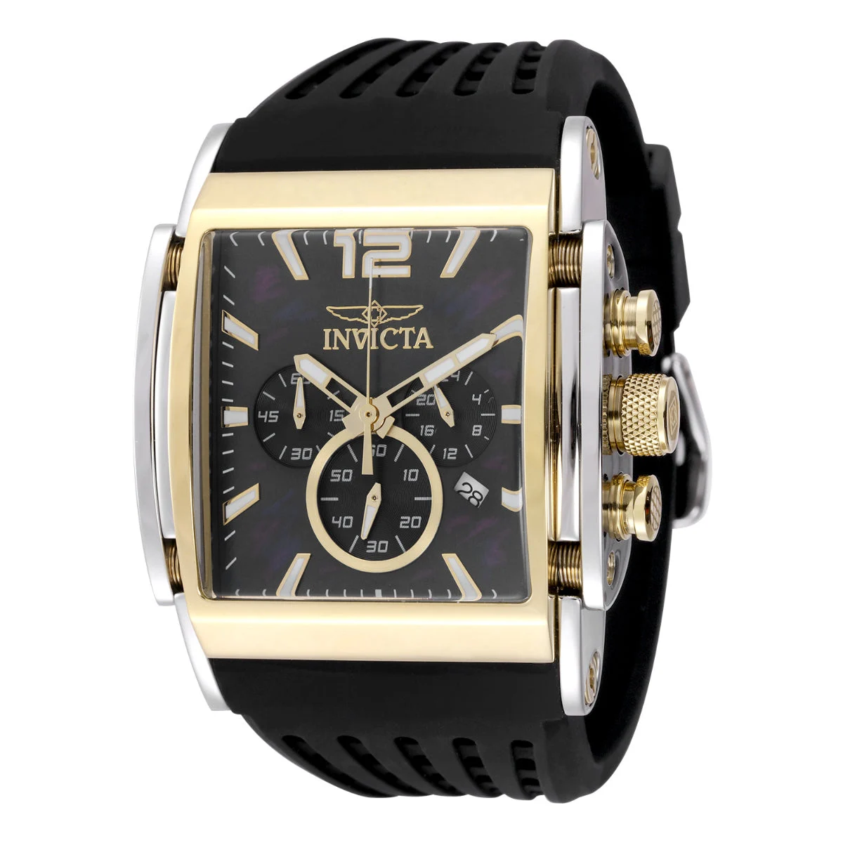 Invicta Speedway Swiss Ronda Z60 Caliber Watch w/ Mother of Pearl Dial - 47mm. Black (48335) 47 mm kol saati