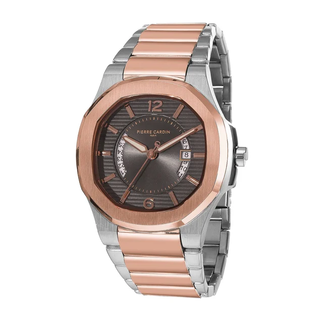 Elegance Supreme Twotone Rose Gold and Silver with Twotone Rose Gold and Silver Metal Stra