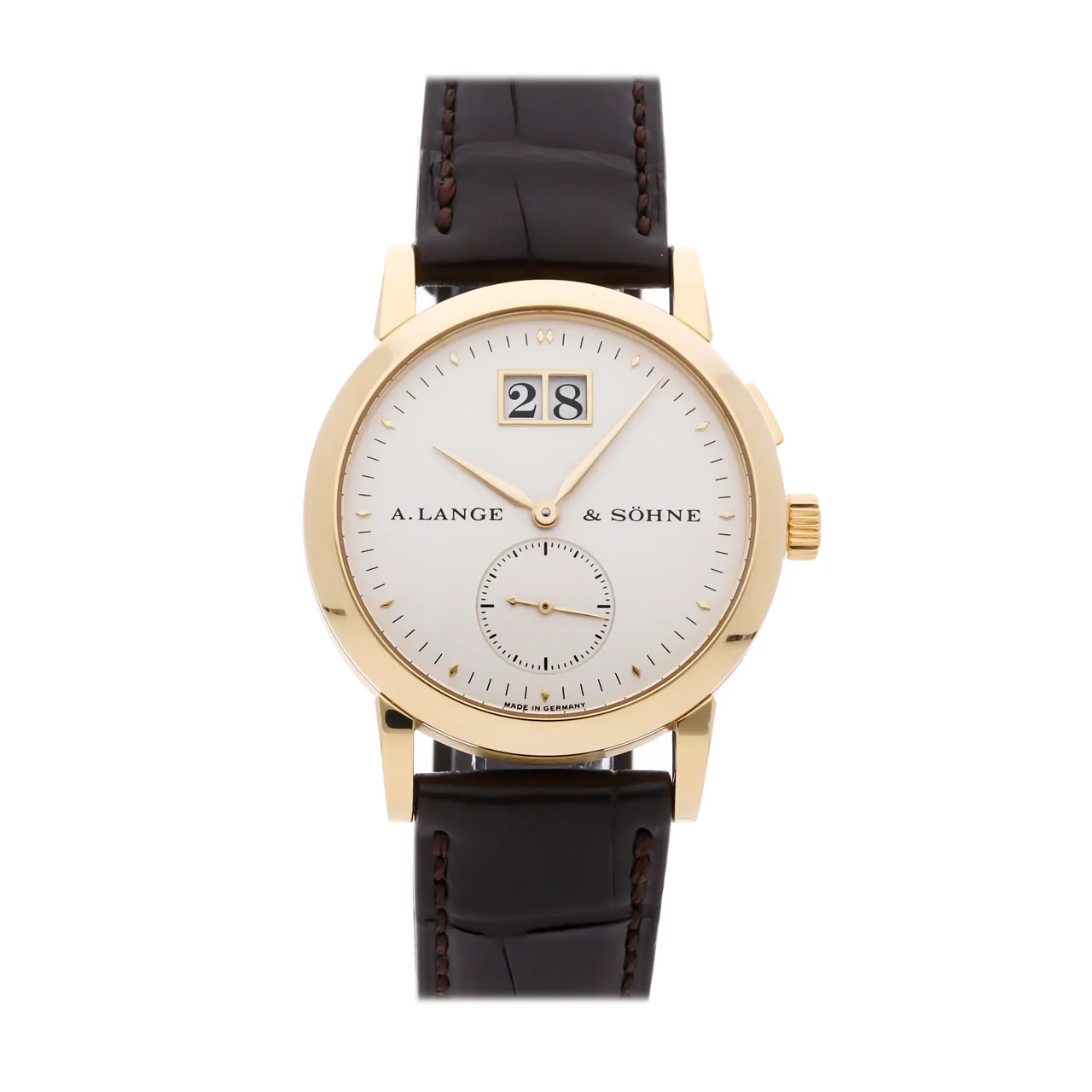 A. Lange & Sohne Lange & Söhne Saxonia 105.001 34MM Yellow Gold Champagne A. Lange & Söhne Saxonia 105.001 34MM Yellow Gold Champagne 34 mm kol saati
