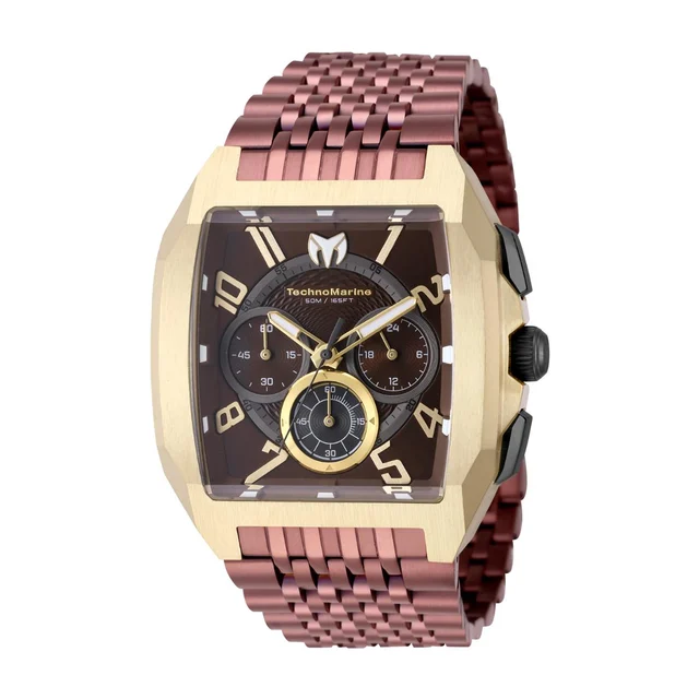 Technomarine Aqua Quadrant Watch - 41mm, Brown (TM-226021) kol saati