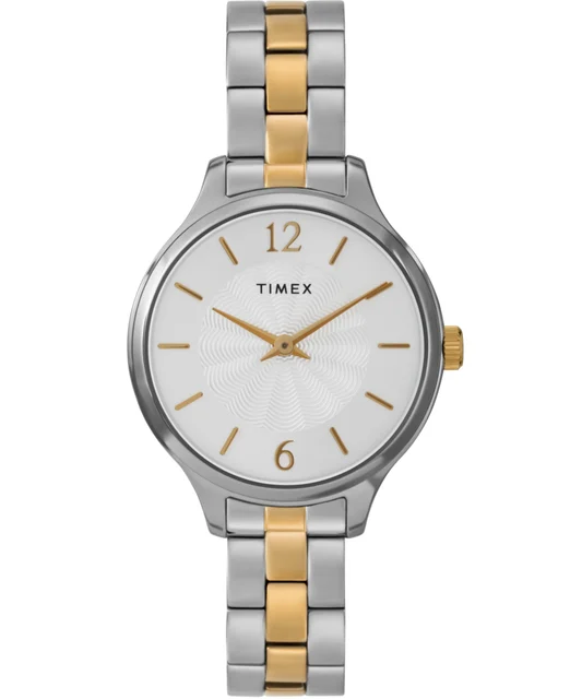 Timex Peyton 32mm Stainless Steel Bracelet Watch TW2W98100VQ kol saati