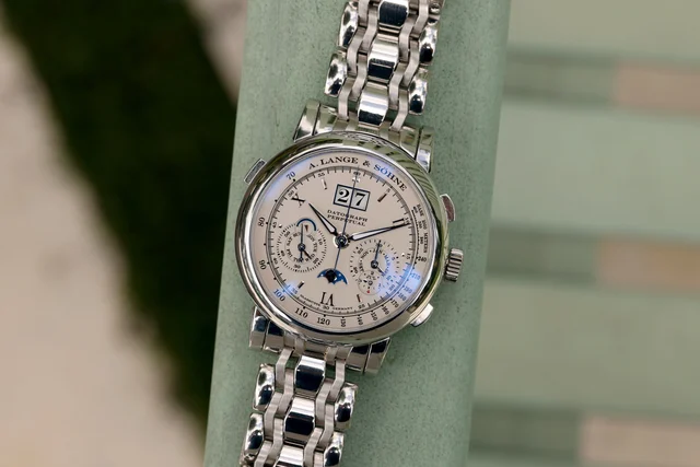 A. Lange & Sohne ref. 410.025 Datograph Perpetual on Wellend kol saati