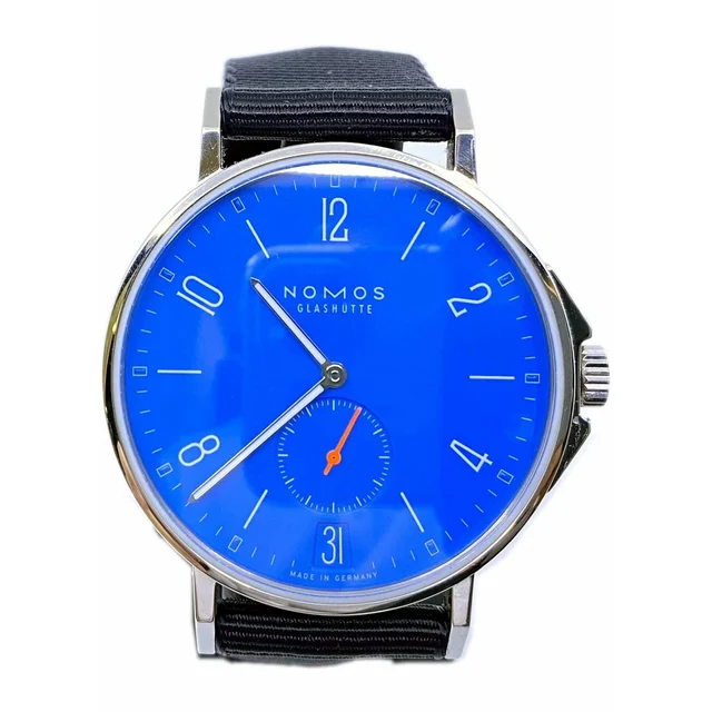 NOMOS Glashütte Ahoi Datum Signalblau 554 210000009710 kol saati