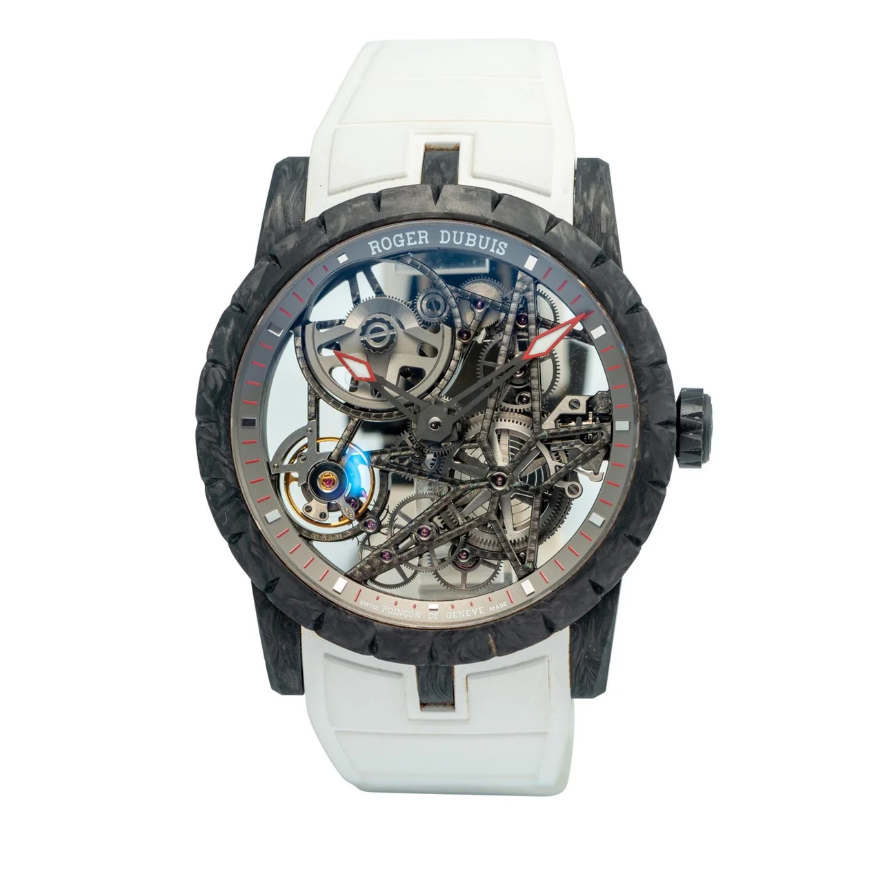 Roger Dubuis ROGER DUBUIS REF. DBEX0508, SELF-WINDING, SKELETON MOVEMENT; "EXCALIBUR 42, AUTOMATIC SKELETON"; CARBON FIBRE kol saati
