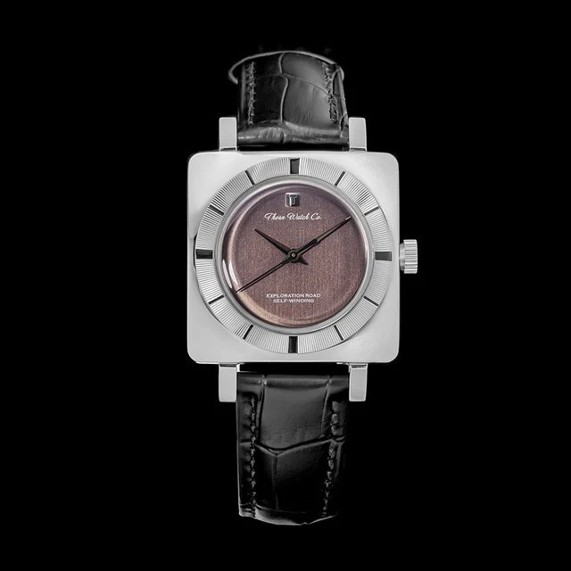 THORN Elegant Men Watch 西流-T016- 大方表- 棕色面 - 黑皮 730 kol saati