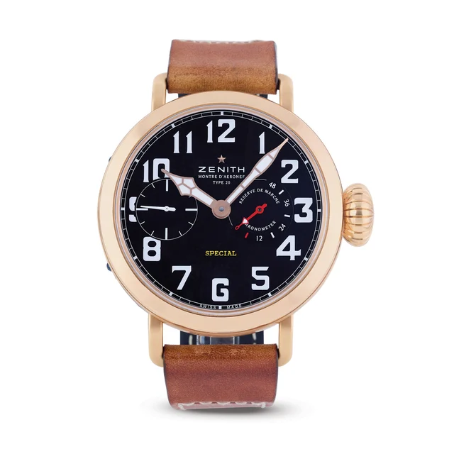 Zenith ZENITH, REF. 18.2420.5011/21.C723, HERITAGE PILOT MONTRE D’AERONEF TYPE 20, LIMITED