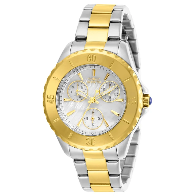Invicta Angel Altilux Watch - 38mm. Steel. Gold (29110) kol saati