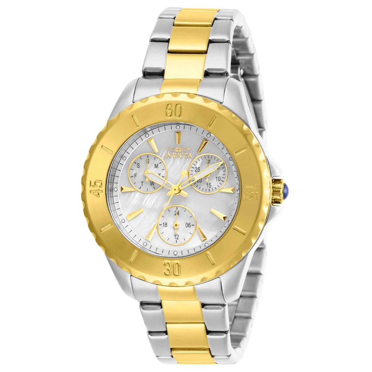Invicta Angel Altilux Watch - 38mm. Steel. Gold (29110) 38 mm kol saati