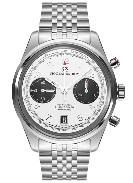 Sjöö Sandström Royal Steel Chronograph 021620 40 mm kol saati