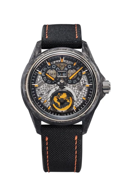 Zelos Spearfish Dual Time Carbon 'Supernova' kol saati