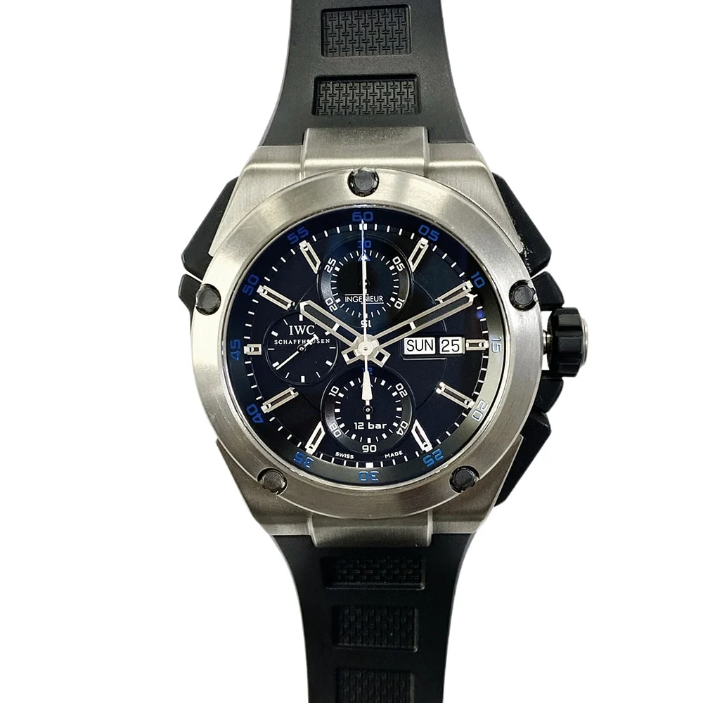 IWC Ingenieur IWC Ingenieur IW376501 Titanium Chronograph Black Dial Watch 45 mm kol saati
