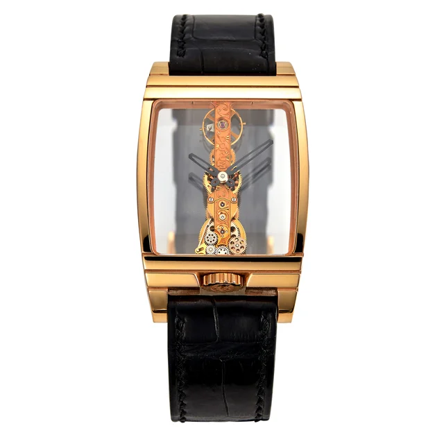 Corum CORUM, REF. 113.550.55.F, GOLDEN BRIDGE, PINK GOLD kol saati