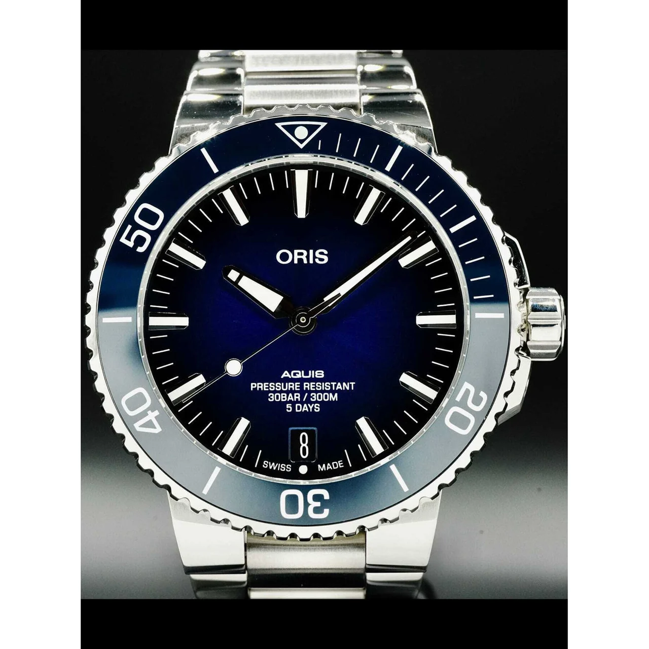 Oris Aquis Date Calibre 400 Diver on Bracelet 01 400 7763 4135 210000034734 43.5 mm kol saati