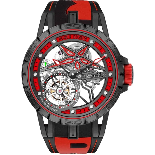 Roger Dubuis Excalibur Spider Pirelli Black DLC Titanium 45mm RDDBEX0644 kol saati