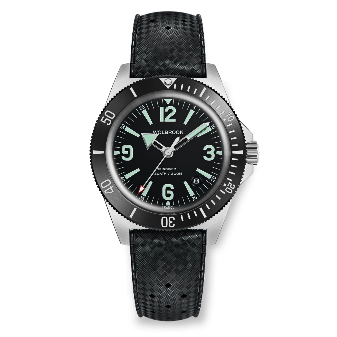 Wolbrook 23-S2A-001-RB1-BLK-LE1 48 mm kol saati