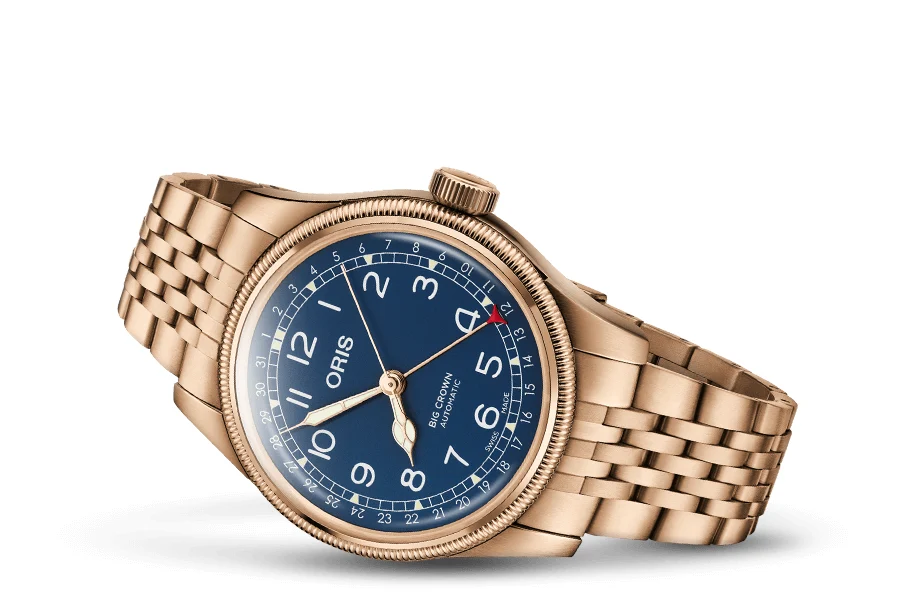 Oris Big Crown Bronze Pointer Date 01 754 7741 3165-07 8 20 01 40 mm kol saati