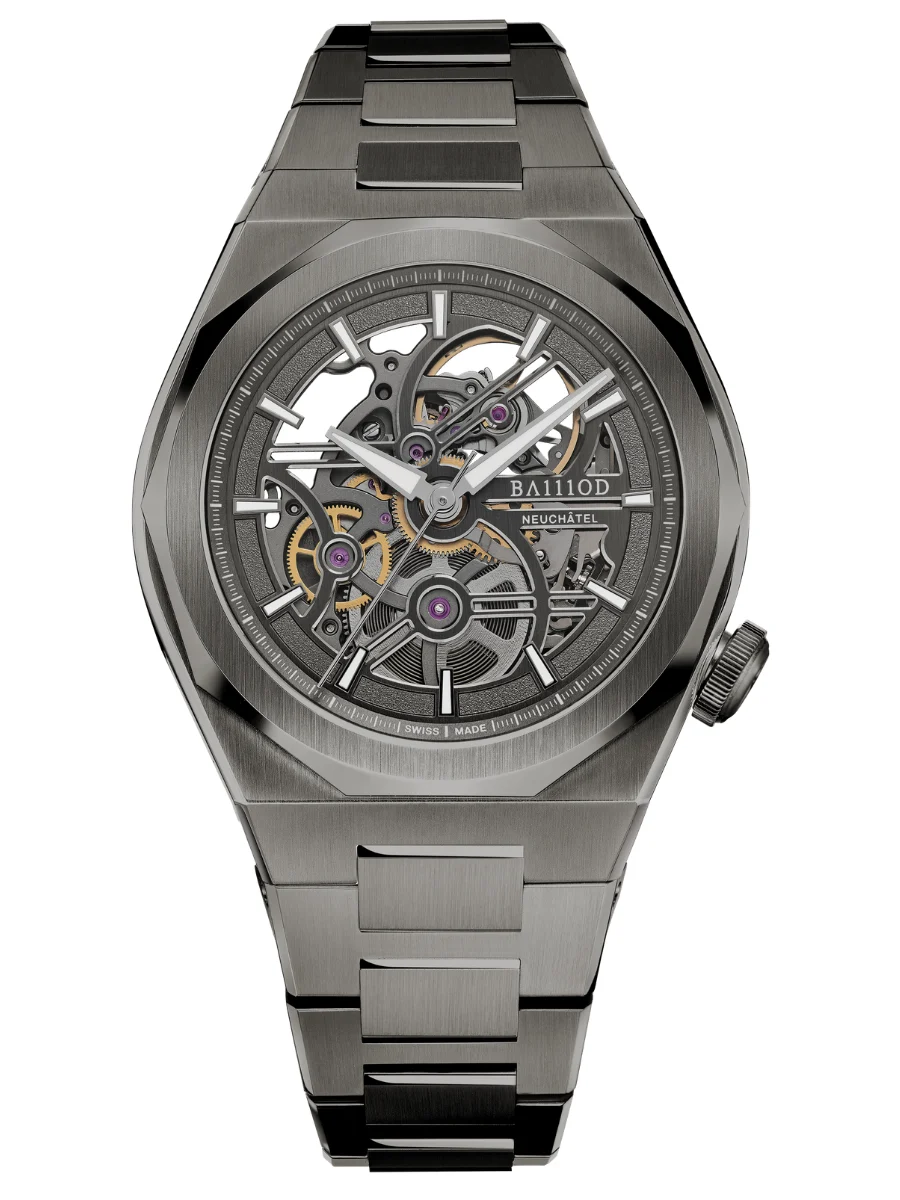 Ba111od Chapter 7 Chapter 7.15 Skeleton Gun - stainless steel bracelet 40 mm kol saati