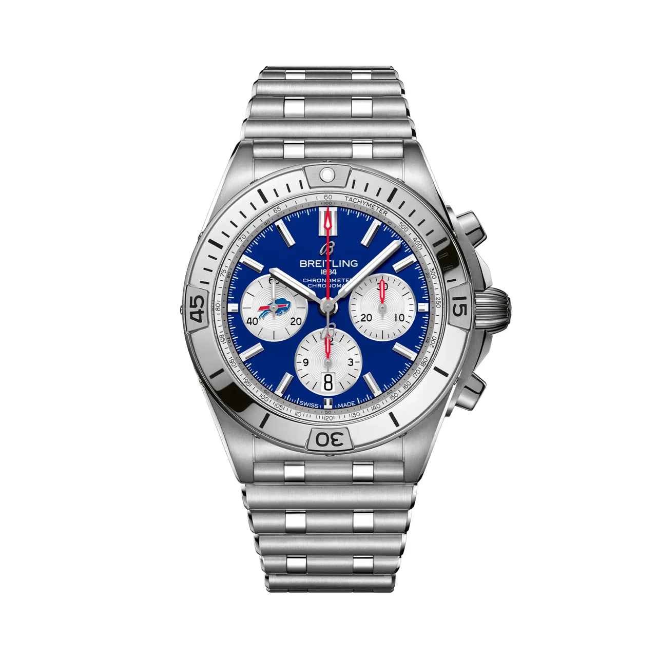 Breitling Chronomat B01 42 NFL Buffalo Bills Edition AB01342B1C3A1 42 mm kol saati