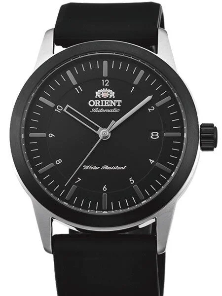 Orient Sentinel Automatic + Hand Wind Watch with Black Dial #AC05003B kol saati