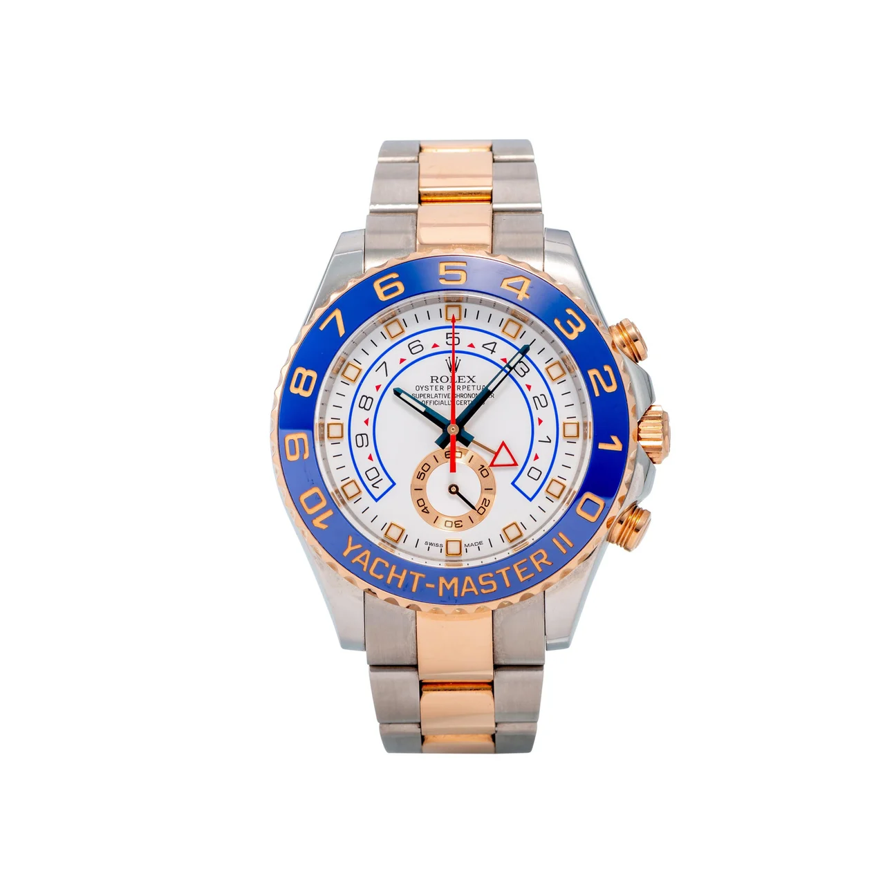 Rolex ROLEX REF. 116681M; "YACHT MASTER II"; STAINLESS STEEL AND 18K PINK GOLD kol saati