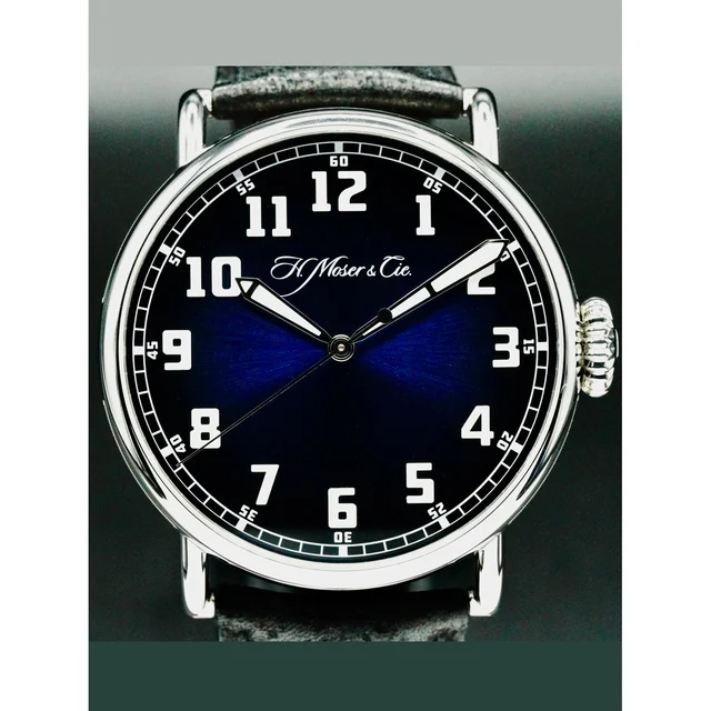 H. Moser and Cie. Moser & Cie. 8200-1201 Heritage Centre Seconds Funky Blue 210000067493 k
