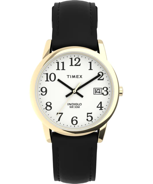 Timex Easy Reader 35mm Leather Strap Watch T2H291 kol saati