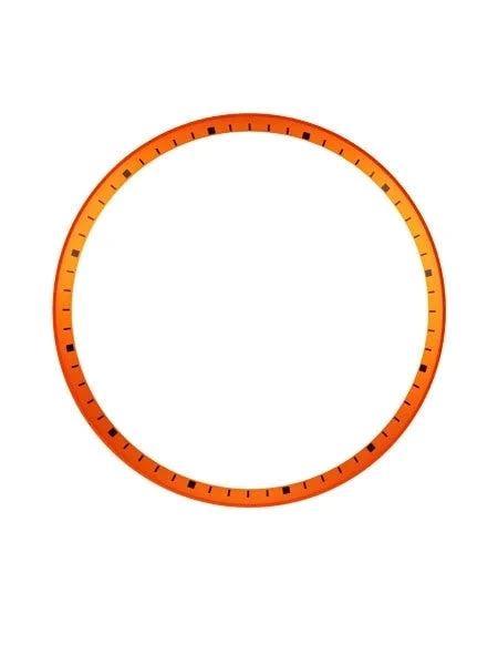 Islander Matte Orange Chapter Ring for Seiko SKX007, SKX009, SKX011 Watches #R05 kol saati