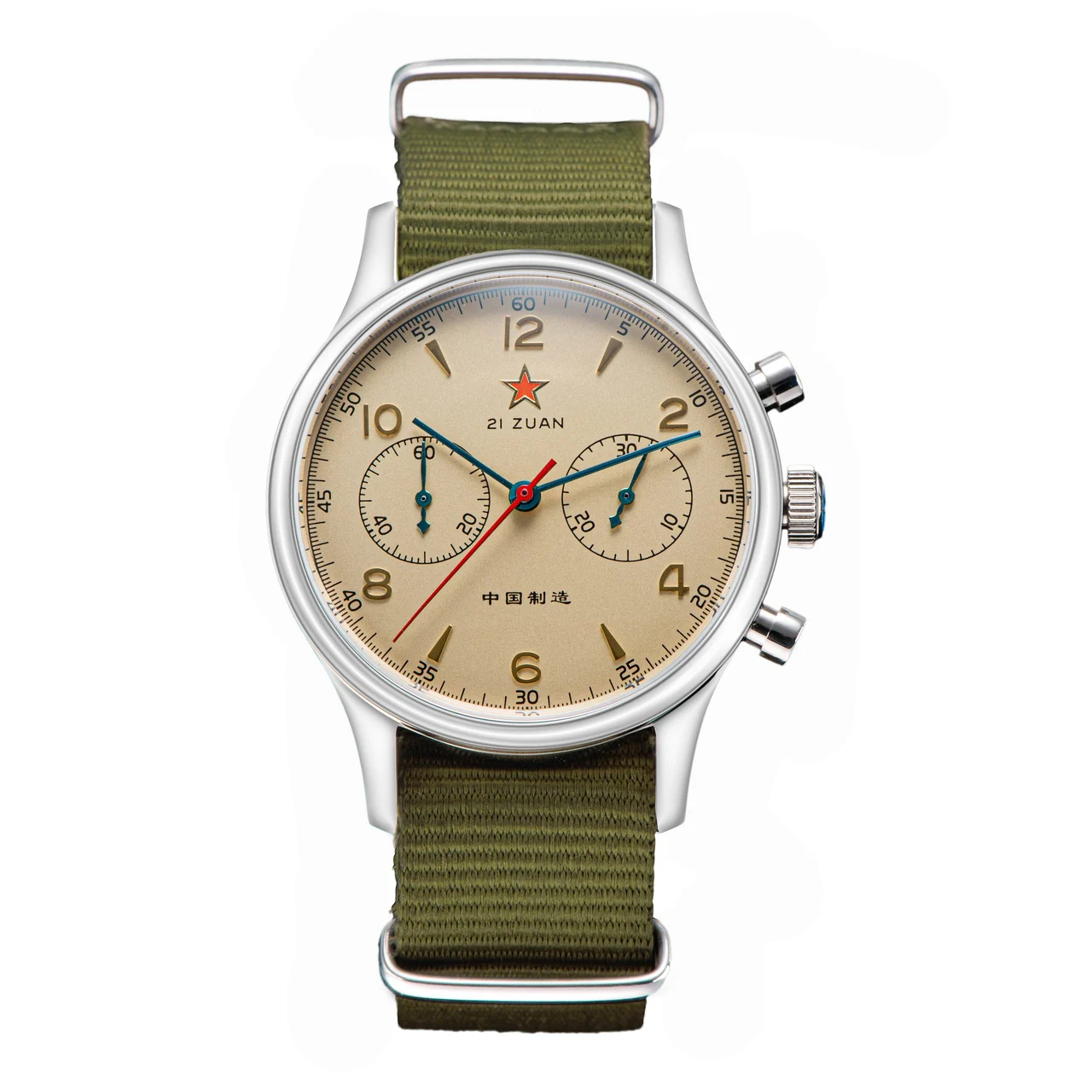 Sea-Gull Seagull Movement Chrono Heritage SU1963S40 40mm 1963 (non Sw 40 mm kol saati