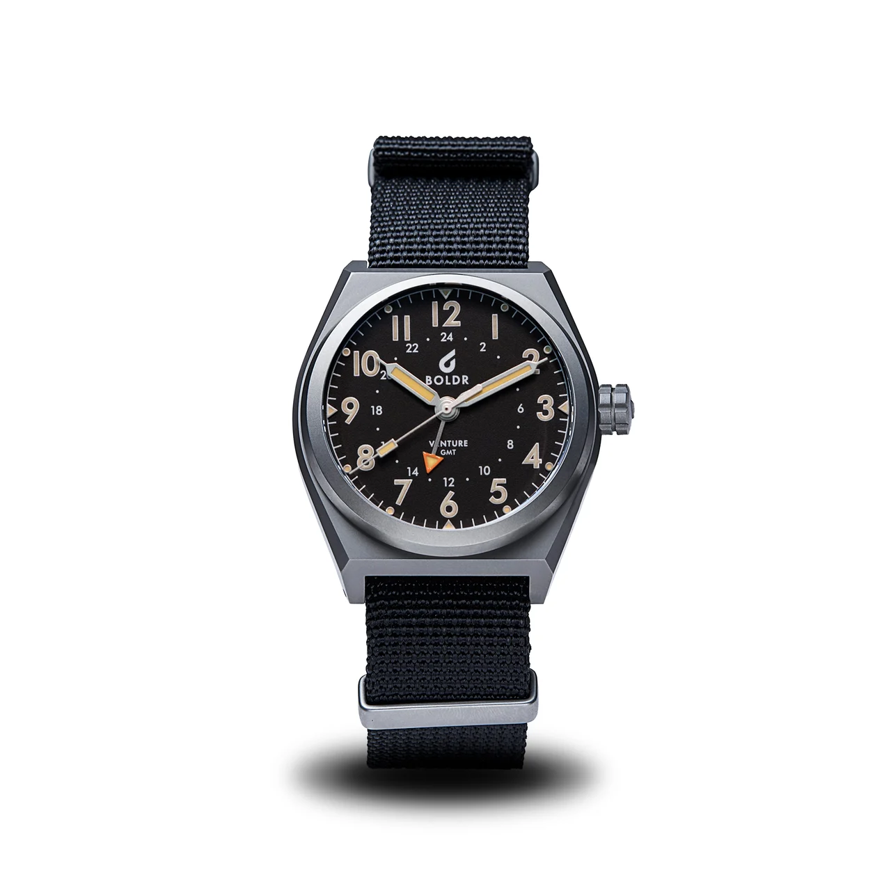 BOLDR Supply Co. Venture GMT Black VE-G-BK-TI-20-44 44 mm kol saati