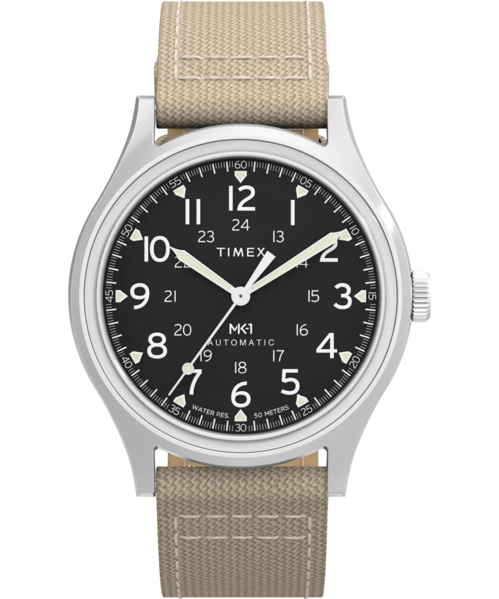 Timex Automatic 40mm Fabric Strap Watch TW2Y11900 40 mm kol saati