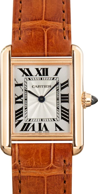 Cartier Tank Louis Watch Ref WGTA0010 Rose Gold kol saati