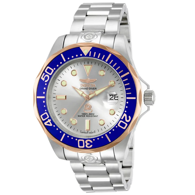 Invicta Grand Diver Deep Garrison Automatic Watch - 47mm. Steel (13788) kol saati