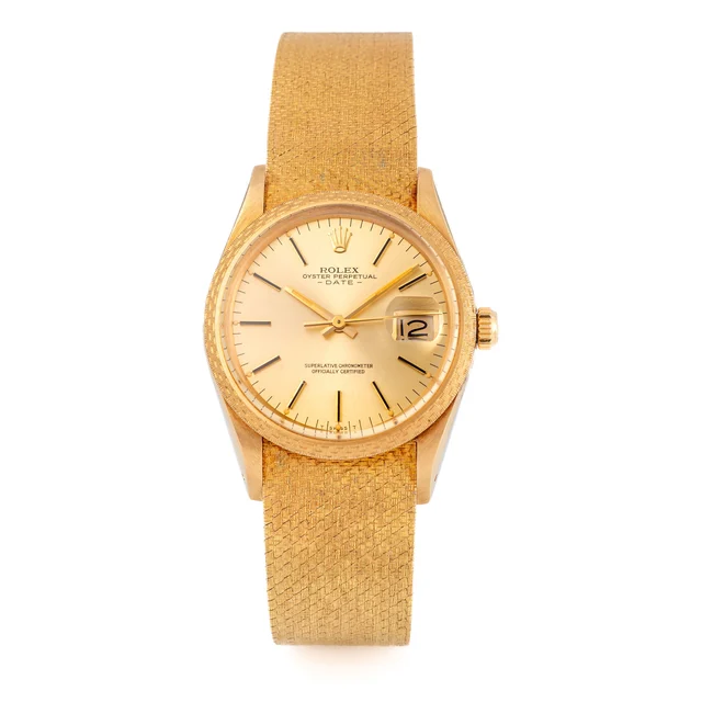 Rolex Ref. 15148, Oyster perpetual, Date, Superlative chronometer officialy , Yellow gold