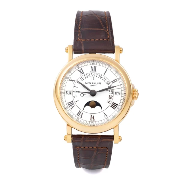 Ref 5059J Retrograde Perpetual CALENDAR,18K Yellow Gold kol saati
