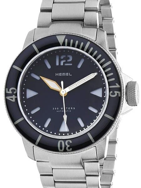 Hemel Automatic Dive Watch with Luminous Bezel and AR Sapphire Crystal #HD1-02 kol saati