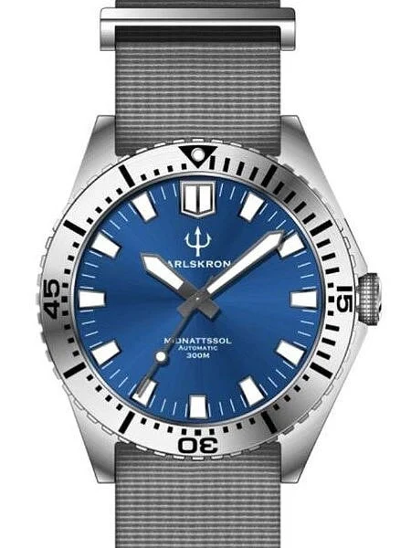 Karlskrona Midnattssol 300-Meter Automatic Dive Watch with 43mm Case #MID-BND 43 mm kol saati