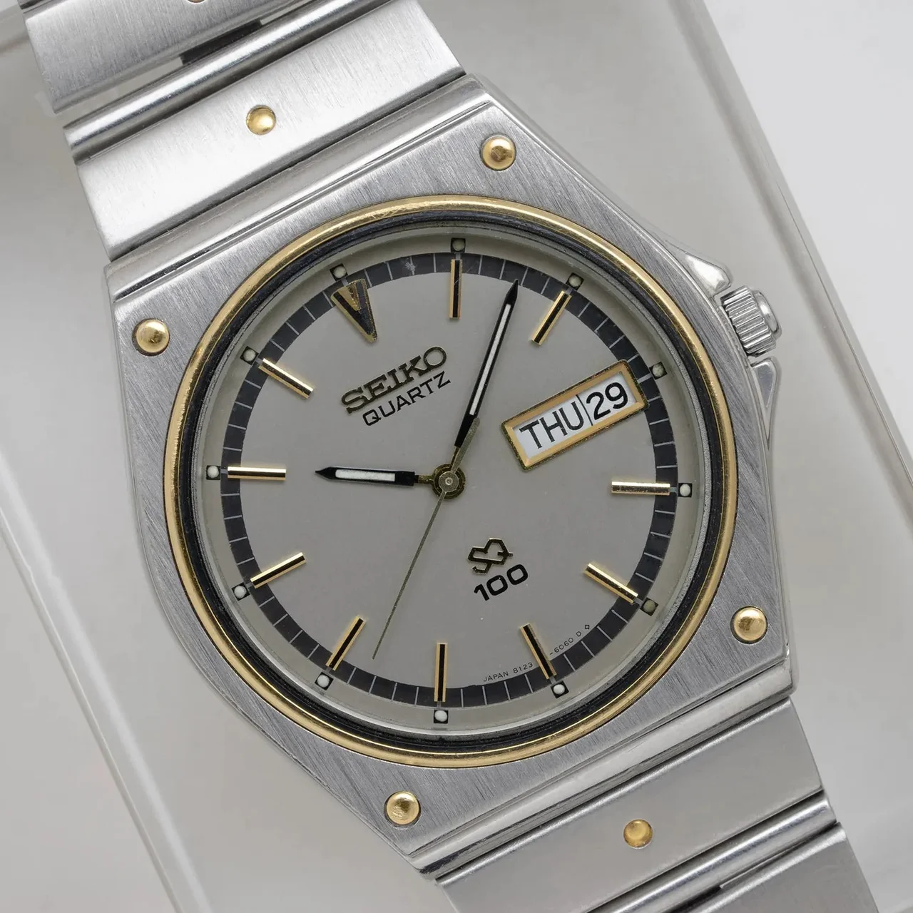 Seiko Ref. 8123-6030, Cal. 8123, Men’s Vintage Quartz Watch SQ100, Ref. 8123-6030, Cal. 8123, Men’s Vintage Quartz Watch 36 mm kol saati