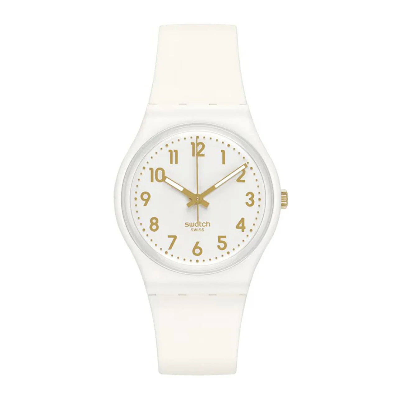 Swatch White Bishop SO28W106-S14 34 mm kol saati