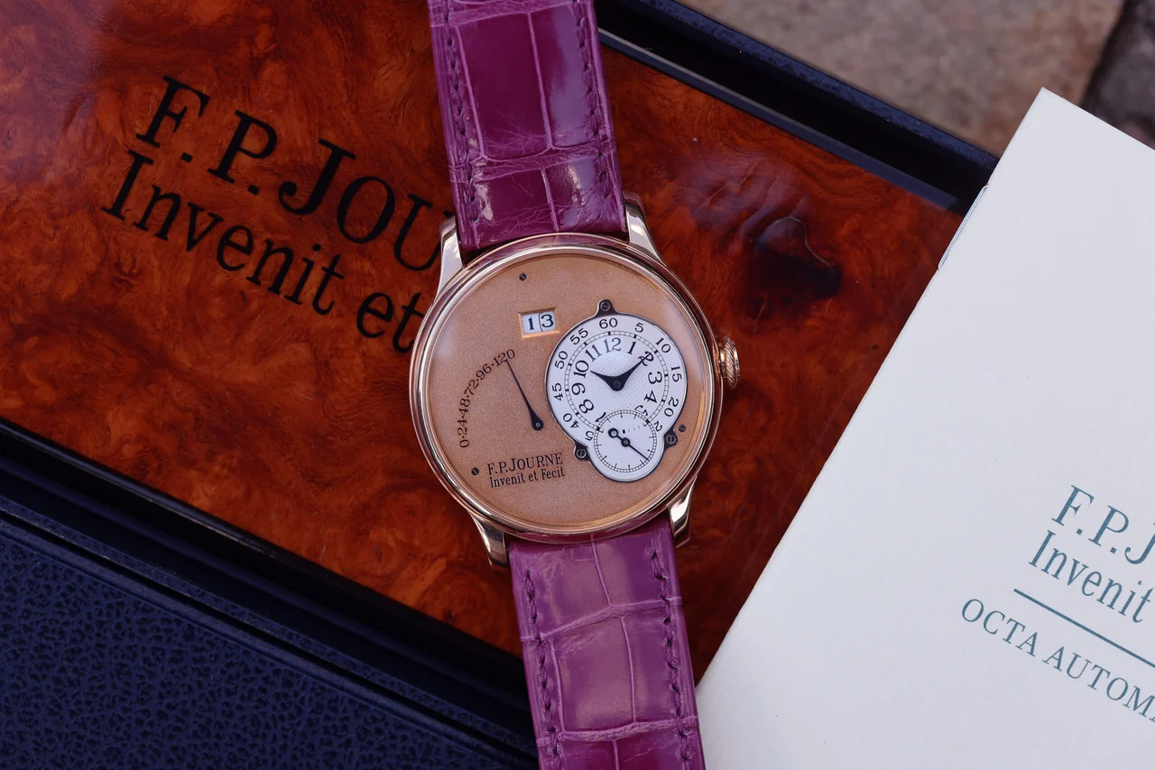 F.P. Journe Octa Reserve de Marche 38mm, Brass, Salmon Dial F.P. Journe Octa Reserve de Marche 38mm, Brass, Salmon Dial, 38 mm kol saati