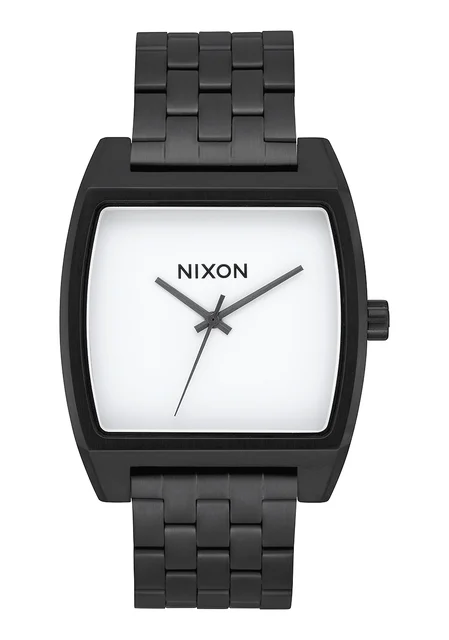 Nixon US Time Tracker - Black / White A1245-005-00 kol saati