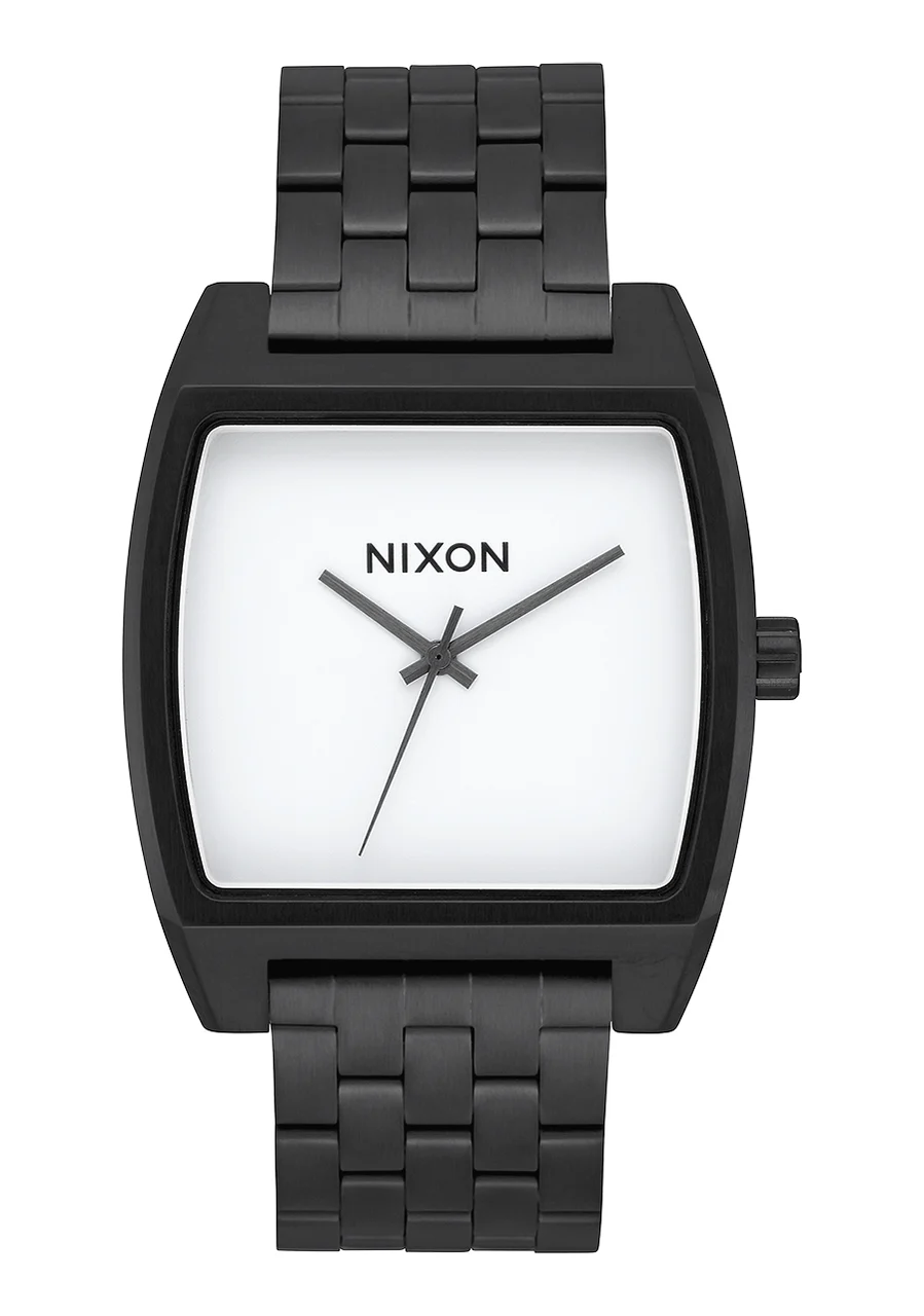 Nixon US Time Tracker - Black / White A1245-005-00 kol saati