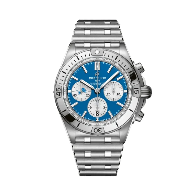 Breitling Chronomat B01 42 NFL Detroit Lions Edition AB01342B1CCA1 kol saati